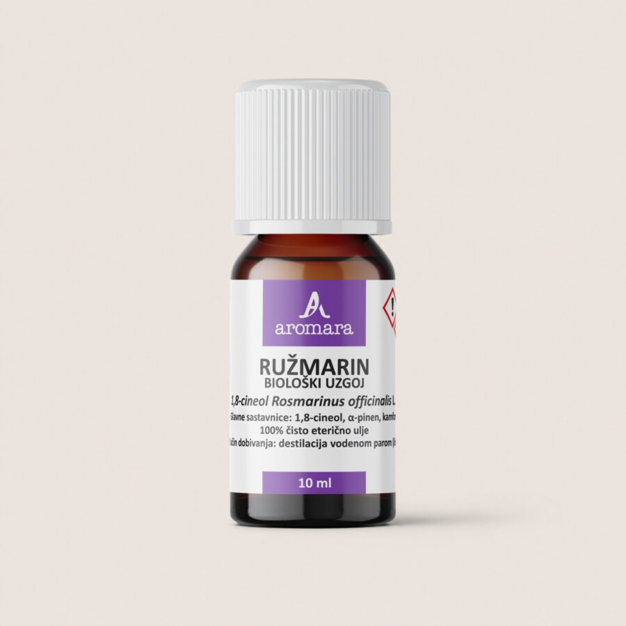 RUŽMARIN 1,8 cineol eterično ulje, biološki uzgoj, 10 ml